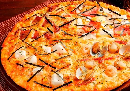 Японская пицца - полезное блюдо из морепродуктов