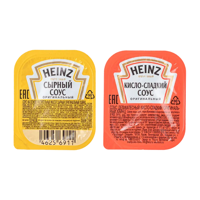 Соус Сырный + Соус Кисло-сладкий