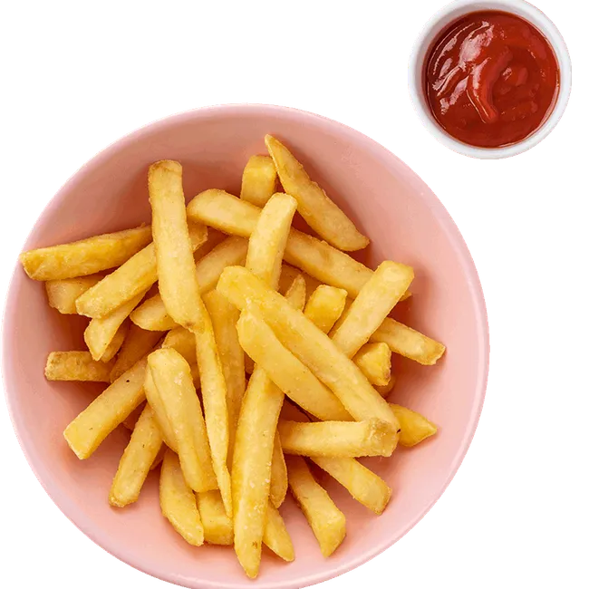 Картофель фри с кетчупом