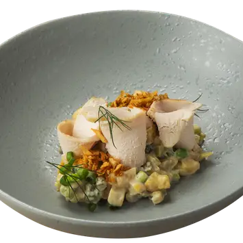 Оливье с цыплёнком