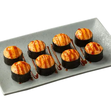 Ролл Самурай с лососем и креветками