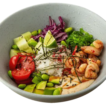 Поке с креветками