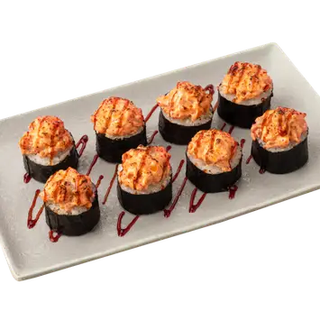 Ролл Таяши с лососем и крабом