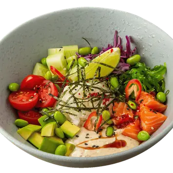 Поке с лососем