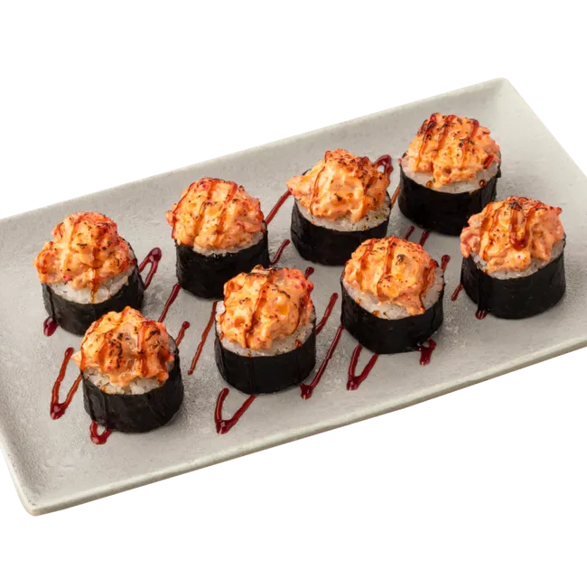 Ролл Таяши с лососем и крабом