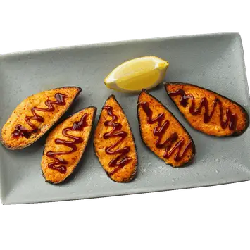 Мидии, запечённые под спайси соусом (5 шт.)