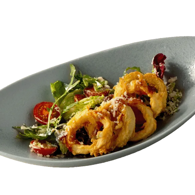 Салат с кальмаром в панировке