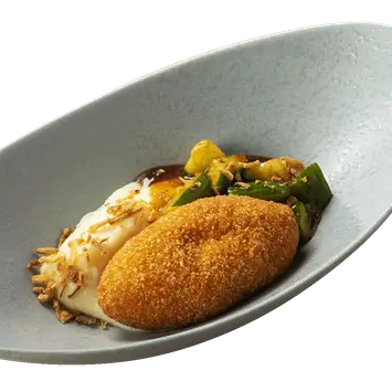 Котлета по-киевски с картофельным пюре